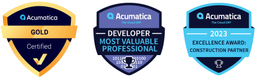 The Answer Company: Acumatica Partner Canada Award Badges