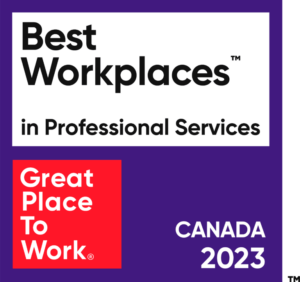 Great Place to Work in Professional Services badge 2023