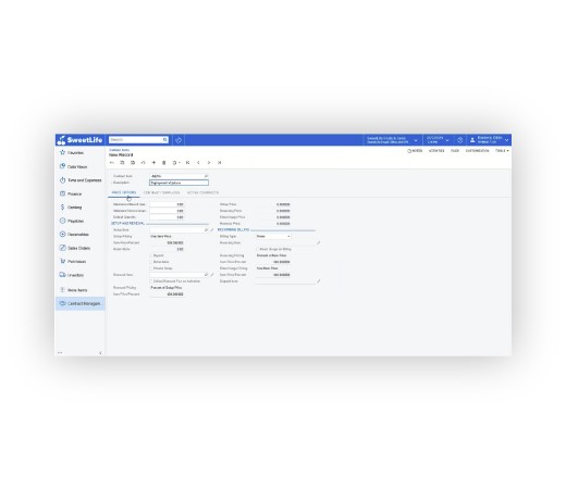 Acumatica Services Edition - Contracts